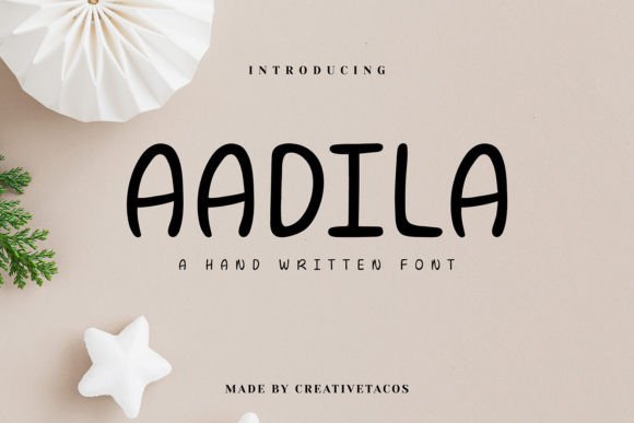 Aadila: The Handwritten Typeface That Transforms Small Business Branding