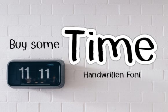 Buy Some Time: The Handwritten Typeface for Quirky Branding