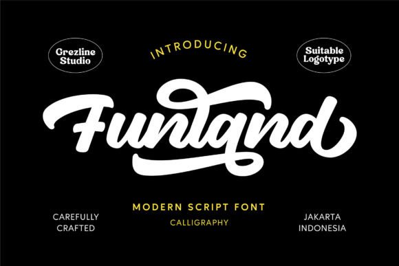 Funland: A Charming Script Typeface for Digital Branding