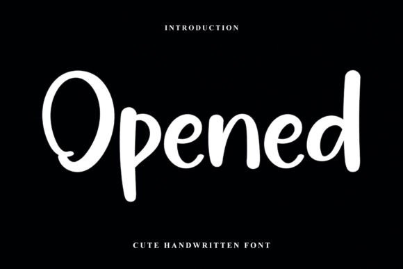 Opened Typeface: Elevating Campaign Visuals with Handwritten Elegance