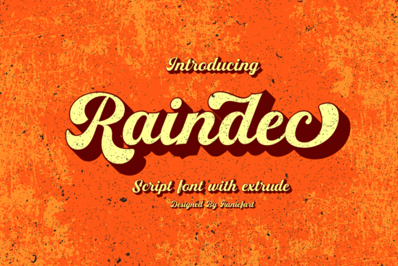 Raindec: A Handcrafted Script Font for Authentic Brand Identity