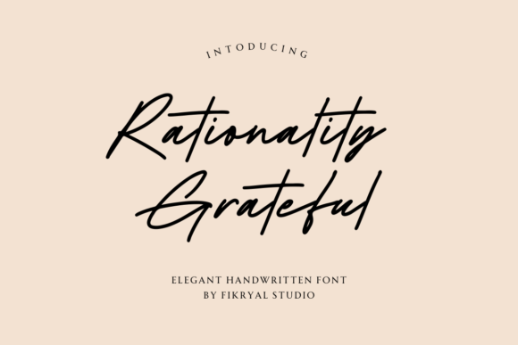 Rationality Grateful: The Perfect Handwritten Font for Crafters and Sellers