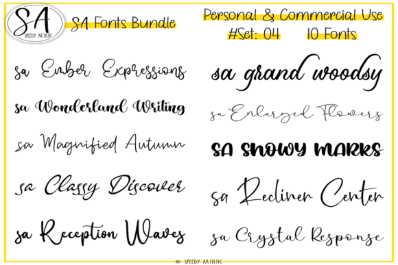 Script and Handwritten Bundle 4: Elevate Editorial Design with Authentic Typography