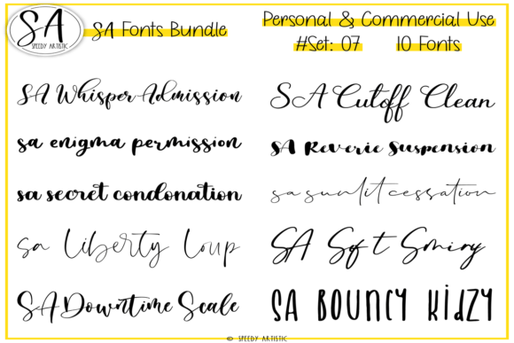 Script and Handwritten Bundle 7: Elevate Your Brand With Authentic Typography